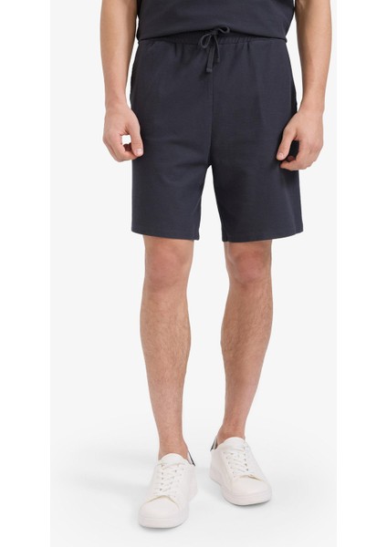 %100 Pamuk Relax Fit Twill Dokulu Cepli Şort E2590AX25SM fırsatları