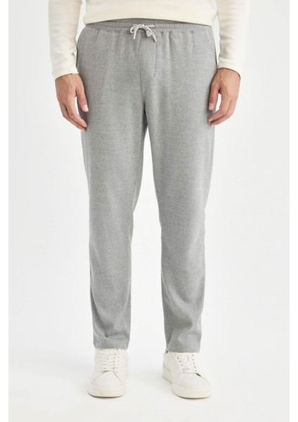 Jogger Pantolon Beli Bağcıklı Cepli Düz Paça D8641AX24AU modelleri