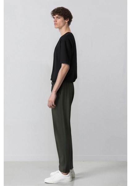 Jogger Pantolon Beli Bağcıklı Cepli Düz Paça D8641AX24AU fırsatları