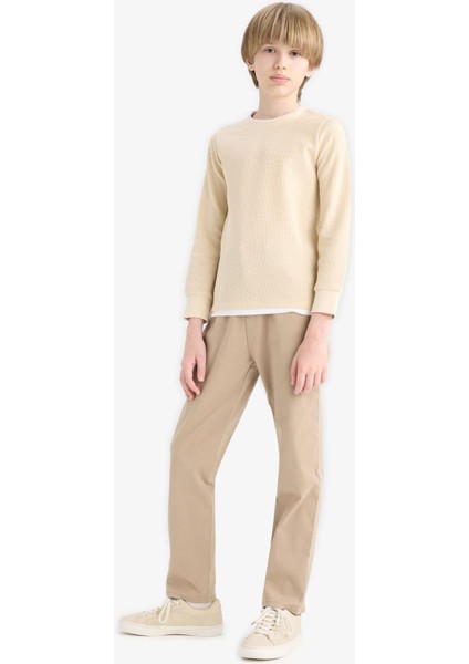 Erkek Çocuk Düz Paça Gabardin Okul Pantolonu U3254A625AU fiyatları