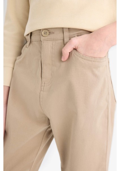 Erkek Çocuk Düz Paça Gabardin Okul Pantolonu U3254A625AU
