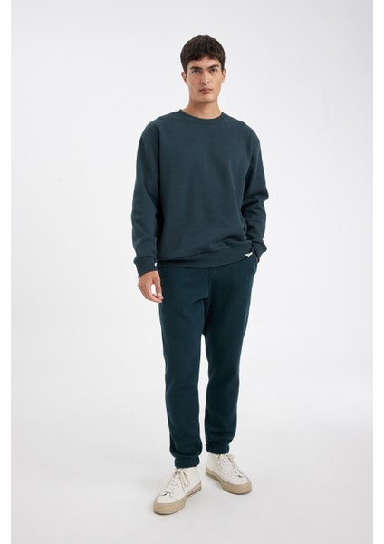 Relax Fit Kalın Jogger Eşofman Altı Basic Düz Beli Bağcıklı Lastikli Paça Cepli U7438AZ24AU modelleri