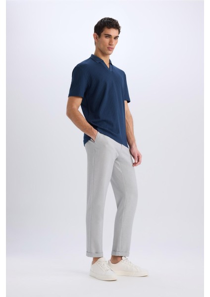 Jogger Fermuarlı Paça Yazlık Kumaş Pantolon E4779AX25SM modelleri