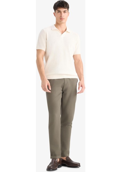 Jogger Fermuarlı Paça Yazlık Kumaş Pantolon E4779AX25SM fırsatları