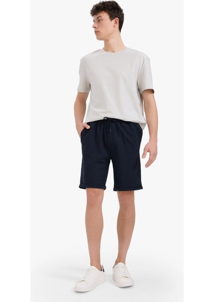 Regular Fit Dokulu Basic Düz Bermuda Şort E2606AX25SM fiyatları