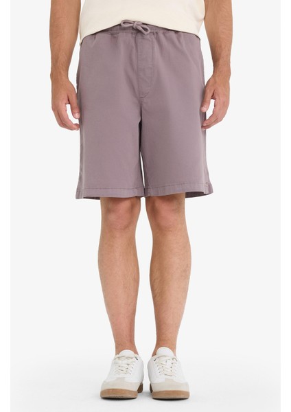Baggy Fit Beli Bağcıklı Bermuda Şort E1047AX25SM fırsatları