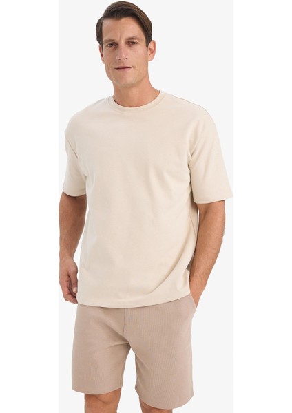 Erkek Beli Bağcıklı Cepli Basic Düz Şort E2616AX25SM modelleri