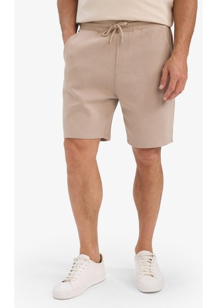 Erkek Beli Bağcıklı Cepli Basic Düz Şort E2616AX25SM fırsatları