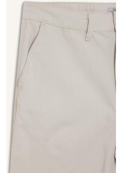 %100 Pamuk Regular Fit Bermuda Şort E1231AX25SM