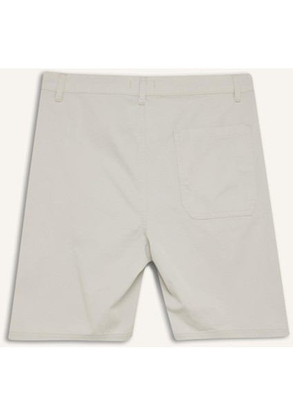 %100 Pamuk Regular Fit Bermuda Şort E1231AX25SM