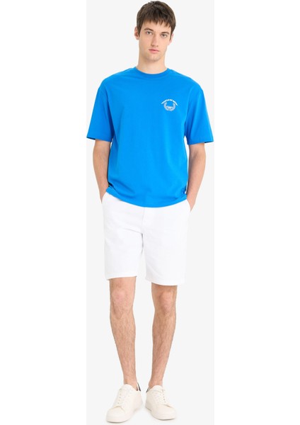 %100 Pamuk Regular Fit Bermuda Şort