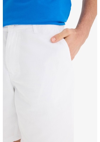 %100 Pamuk Regular Fit Bermuda Şort