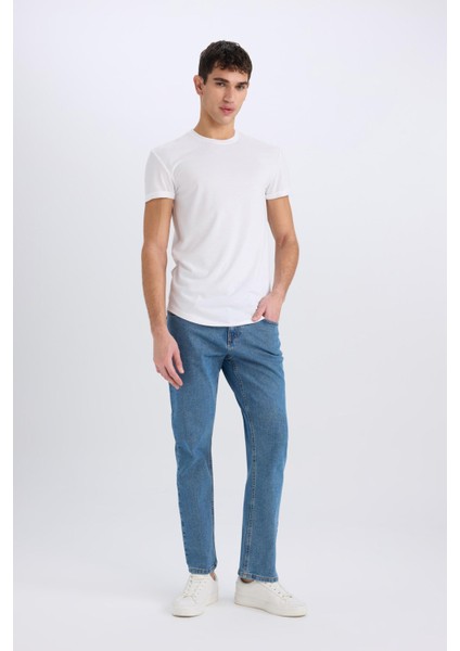 Diago Comfort Fit Rahat Kalıp Yüksek Bel Geniş Paça Jean Pantolon D9839AX25SP