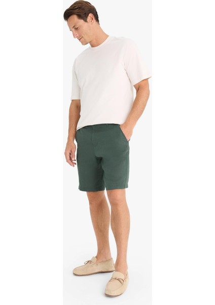 %100 Keten Regular Fit Yazlık Bermuda Şort fiyatları