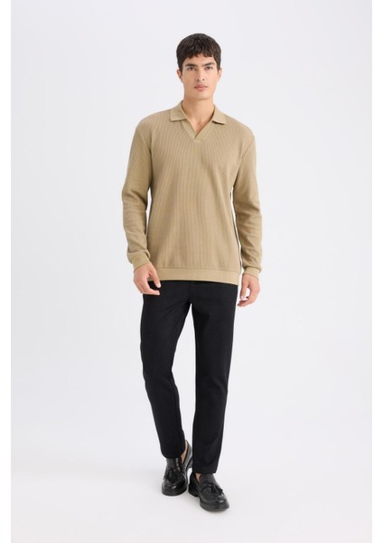 Tailored Regular Fit Normal Kesim Kumaş Pantolon Basic Düz Cepli D9081AX24WN modelleri