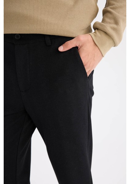 Tailored Regular Fit Normal Kesim Kumaş Pantolon Basic Düz Cepli D9081AX24WN