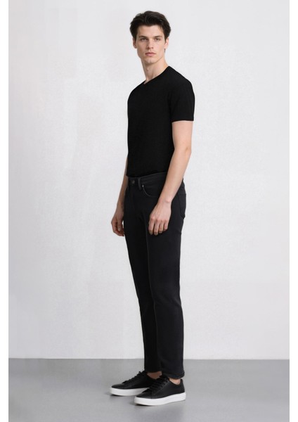 Sergio Regular Fit Normal Kalıp Normal Bel Boru Paça Siyah Jean Pantolon V0793AZ24WN fiyatları