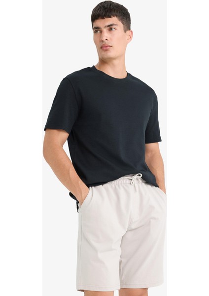 Slim Fit Dar Kesim Cepli Pamuklu Basic Düz Bermuda Şort W1105AZ25SP modelleri