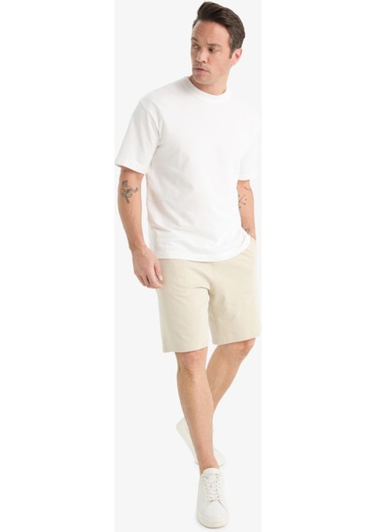 Slim Fit Dar Kesim Cepli Pamuklu Basic Düz Bermuda Şort W1105AZ25SP fiyatları