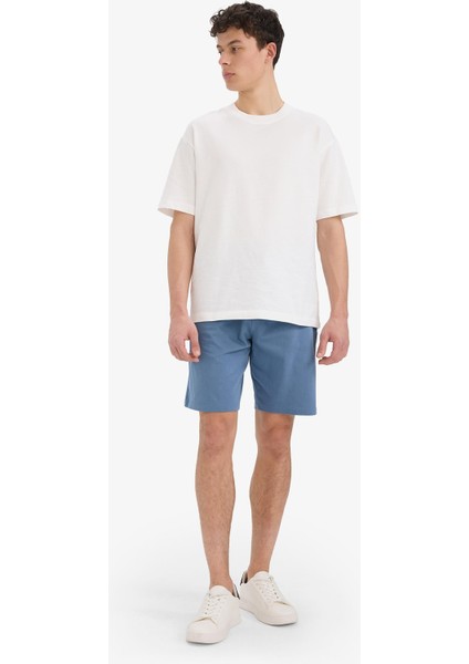 Slim Fit Dar Kesim Cepli Pamuklu Basic Düz Bermuda Şort W1105AZ25SP fiyatları