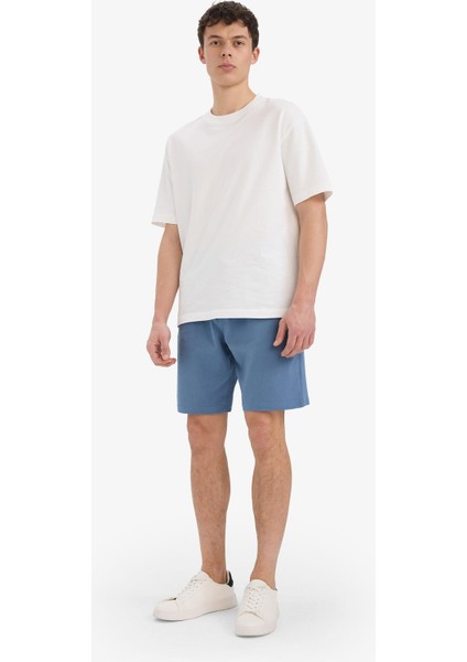 Slim Fit Dar Kesim Cepli Pamuklu Basic Düz Bermuda Şort W1105AZ25SP modelleri