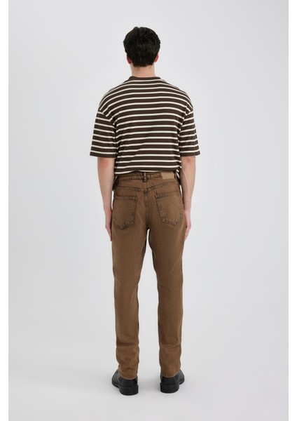 Straight Fit Normal Kalıp Normal Bel Boru Paça Jean Pantolon B8319AX24SM