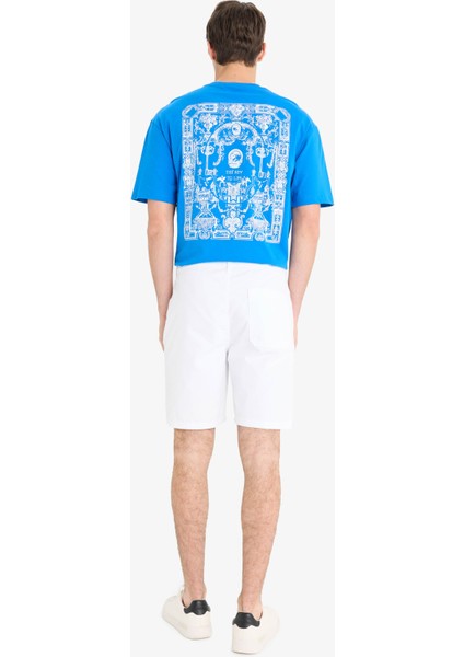 %100 Pamuk Regular Fit Bermuda Şort