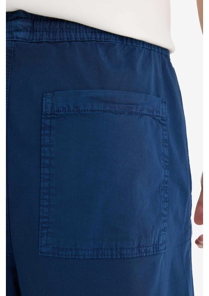 Relax Fit Gabardin Bermuda Şort E1242AX25SM