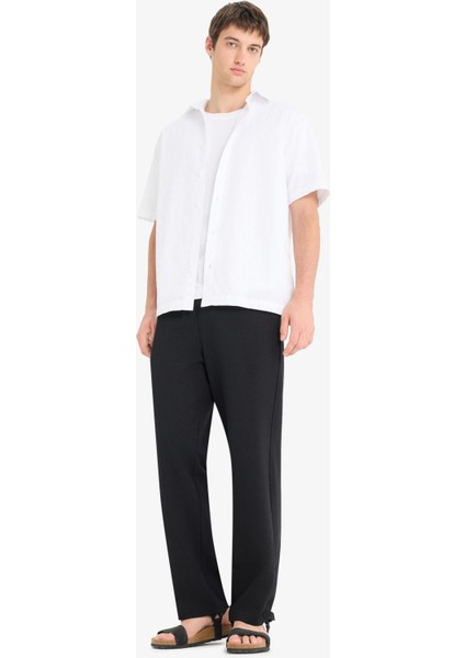 Beli Bağcıklı Wide Leg Geniş Paça Eşofman Altı E5212AX25SM