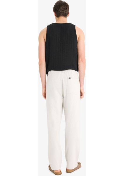 Beli Bağcıklı Wide Leg Geniş Paça Eşofman Altı E5212AX25SM