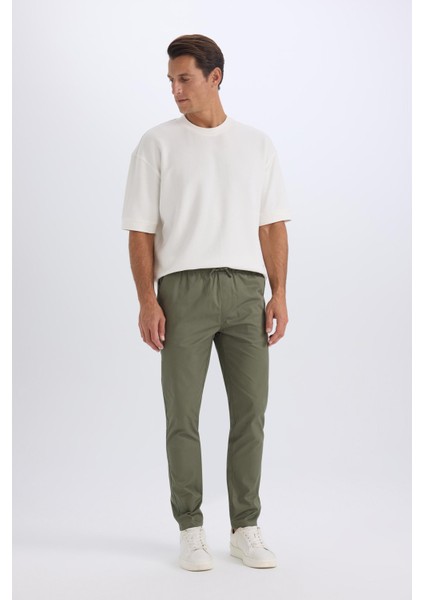 %100 Pamuk Yazlık Jogger Chino Pantolon Beli Bağcıklı Cepli Düz Paça Z9933AZ25SP fiyatları