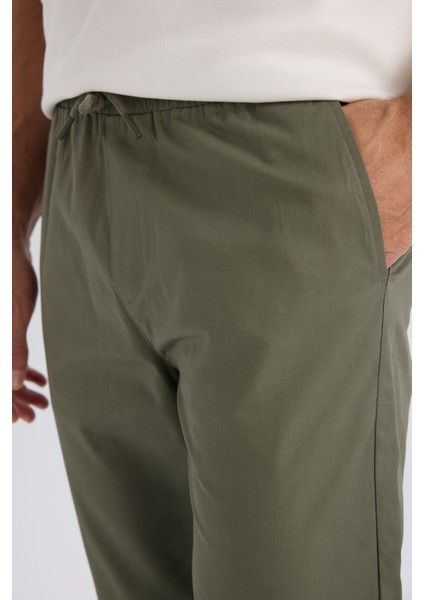 %100 Pamuk Yazlık Jogger Chino Pantolon Beli Bağcıklı Cepli Düz Paça Z9933AZ25SP indirimleri
