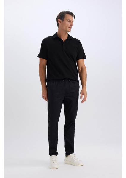 %100 Pamuk Yazlık Jogger Chino Pantolon Beli Bağcıklı Cepli Düz Paça Z9933AZ25SP modelleri
