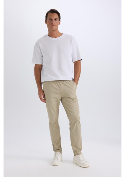 %100 Pamuk Yazlık Jogger Chino Pantolon Beli Bağcıklı Cepli Düz Paça Z9933AZ25SP fiyatları