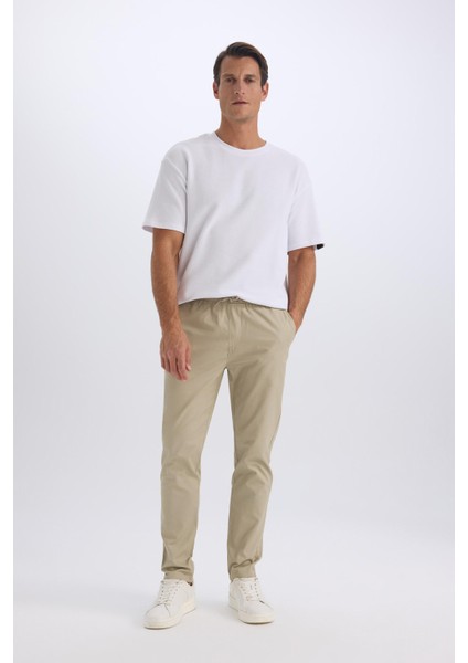 %100 Pamuk Yazlık Jogger Chino Pantolon Beli Bağcıklı Cepli Düz Paça Z9933AZ25SP modelleri