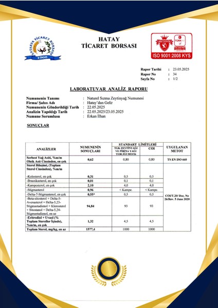 Zeytinyağı 5 Litre ( 0.5 Asit Soğuk Sıkım) indirimleri