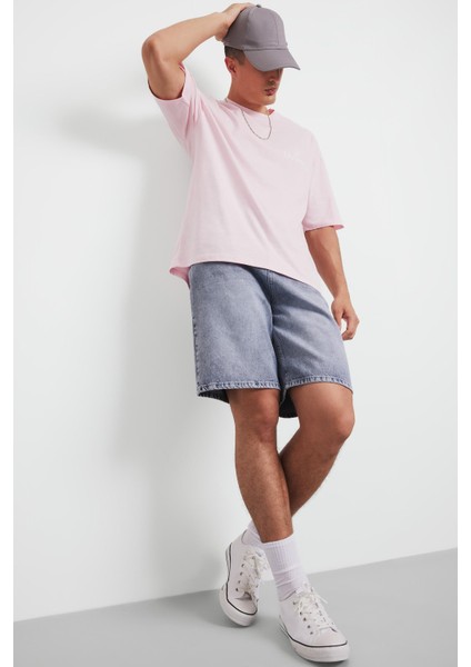 %100 Pamuk Straight Fit Jean Bermuda Şort F5540AX25SM fiyatları