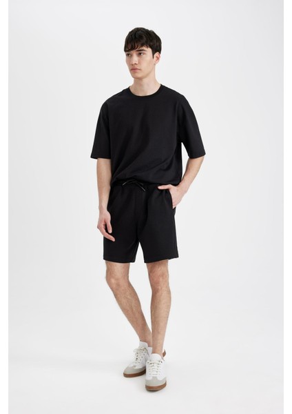 Regular Fit Düz Paça Basic Düz Şort B8672AX24SM