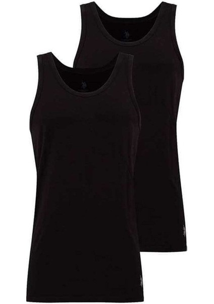 Lisanslı %95 Pamuklu Erkek Atlet 2'li Kutulu Paket / Siyah fırsatları