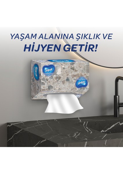 El ve Yüz Havlusu Kutulu Mermer Desen 5*80 Yaprak modelleri