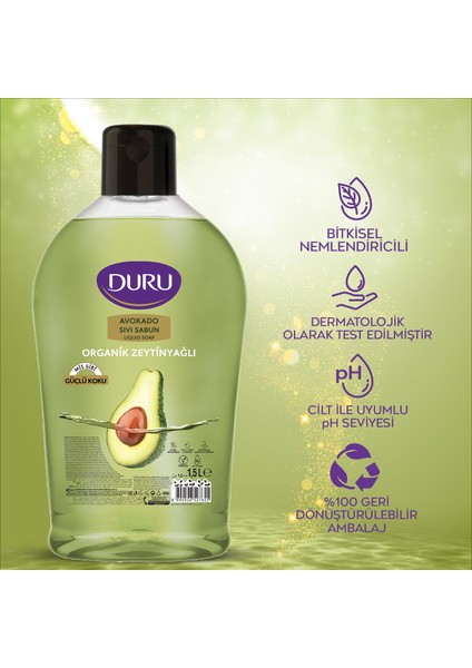 Avokado Sıvı Sabun 1,5+1,5+500ml fırsatları