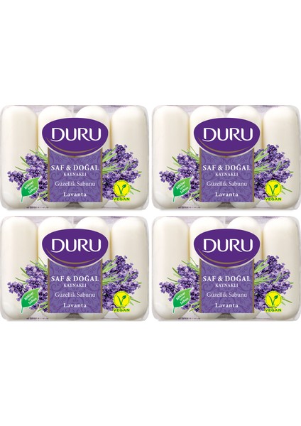 Saf & Doğal Lavanta 16 Adet Güzellik Sabunu 4x280gr