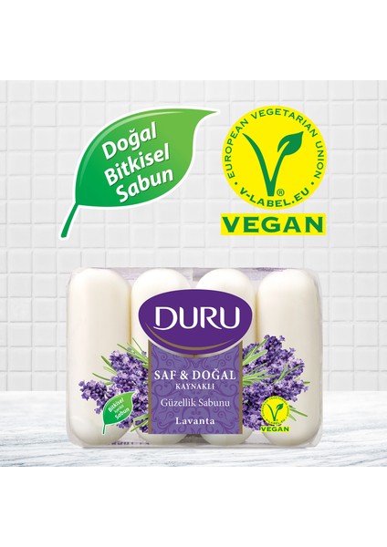 Saf & Doğal Lavanta 16 Adet Güzellik Sabunu 4x280gr fiyatları