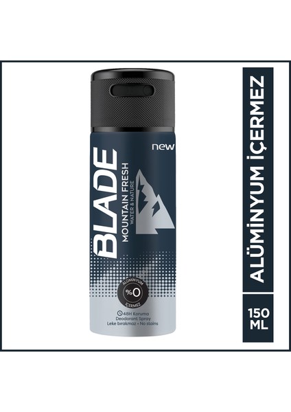 Mountain Fresh Erkek Deodorant 150 Ml Hızlı Kurur, Leke Bırakmaz