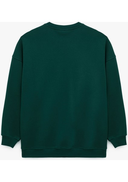 Uzun Kollu Bisiklet Yaka Oversize Pamuklu 2'li Sweatshirt Seti indirimleri