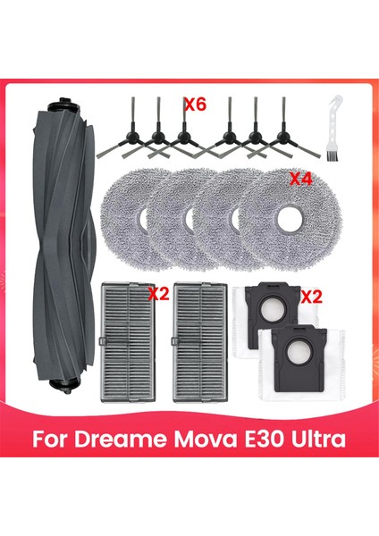 Dreame Mova E30 Ultra Robot Süpürge Ana Yan Fırçası Için (Yurt Dışından)