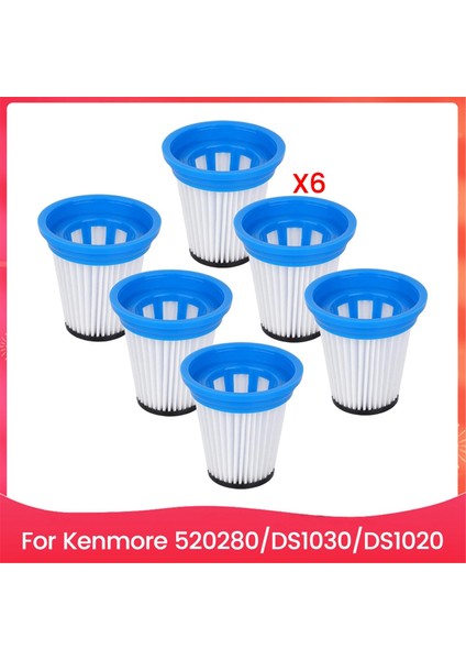 6pcs Vakum Filtre Kartuşları Kenmore 520280 DS1030 DS1020 Vakum Süpürge Aksesuarları Yedek Parçaları (Yurt Dışından)