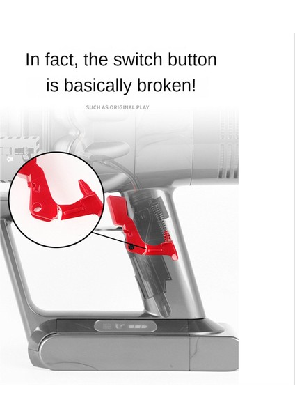 Dyson V11 V10 Elektrikli Süpürge Için Anahtar Düğmesi ve Tetik Kilidi (Yurt Dışından) fiyatları