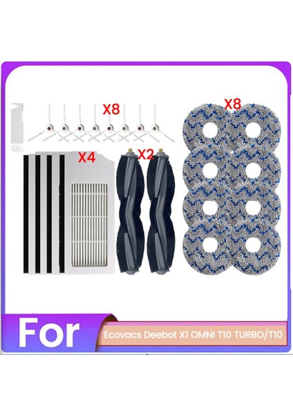 23 Pcs Ecovacs Deebot X1 Omnı T10 Turbo T10 Vakum Süpürge Aksesuarları Yedek Parçaları (Yurt Dışından)