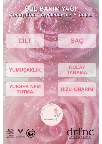 Rose Cilt ve Saç Için Bakım Yağı 100 ml modelleri